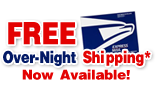 FREE Overnight Shipping Now Available!